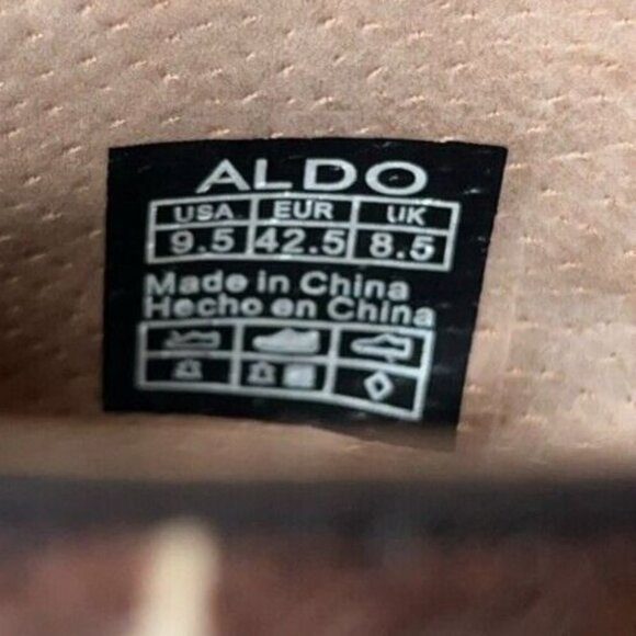 Aldo Designer Giraffe Print Calf Hair Lace Up Ankle Boot Shoes Men\'s Size 9.5 main image 9